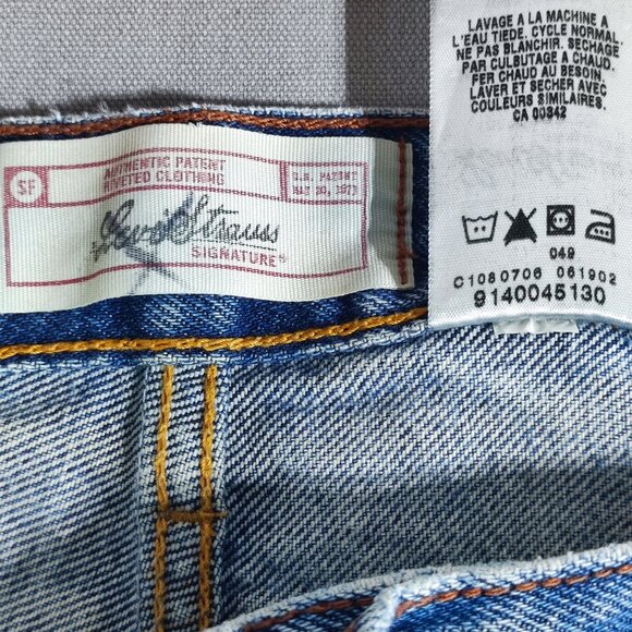 Vintage Signature by Levi's Strauss jeans men's size W38/L30 hard washed denim - Picture 6 of 15